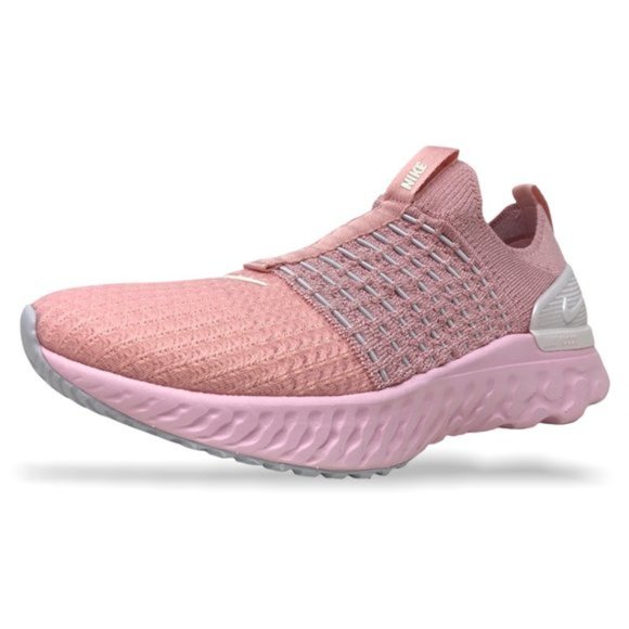 Women Nike React Phantom Run FK 2 Running Shoes Pink White DH0130 600 NEW - Picture 9 of 10